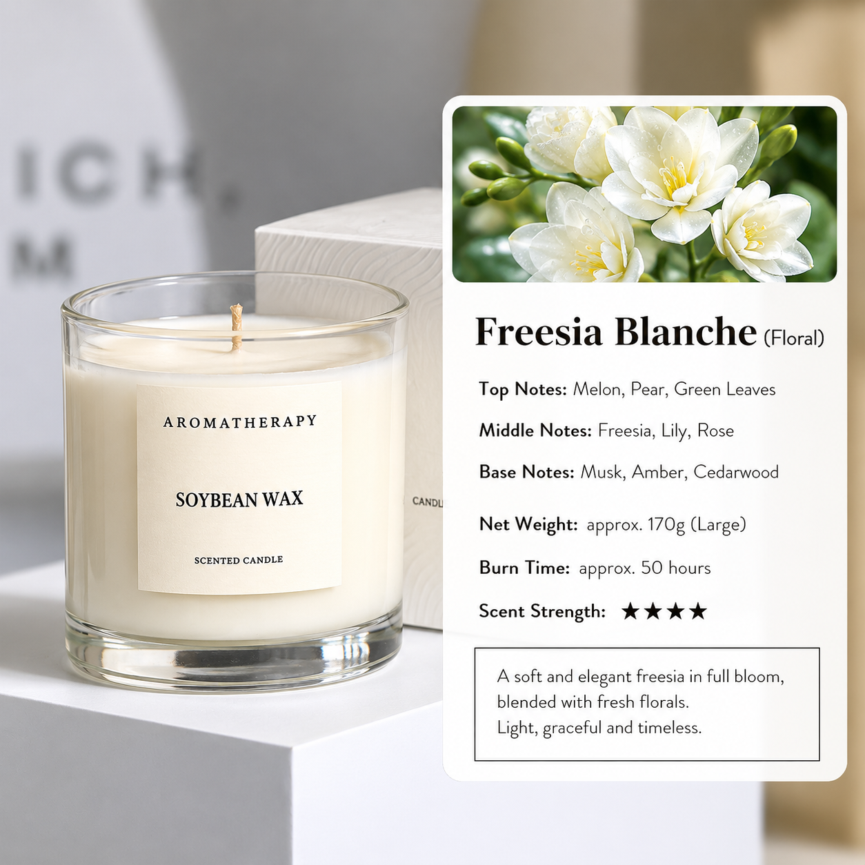 Natural Soy Scented Candle