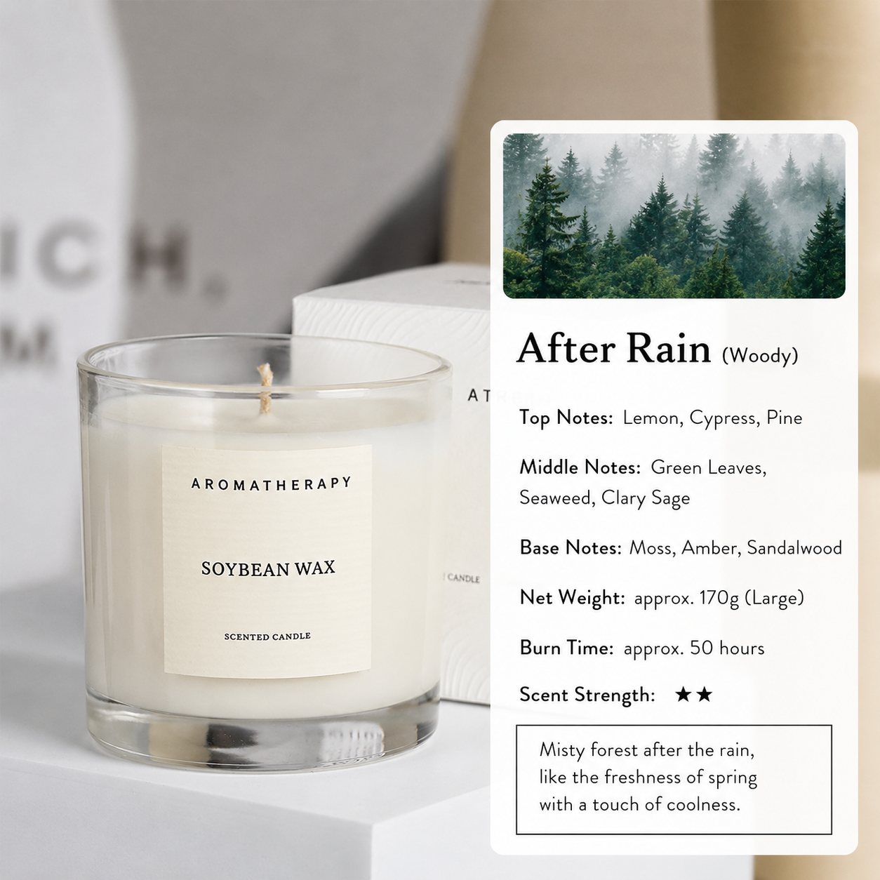 Natural Soy Scented Candle