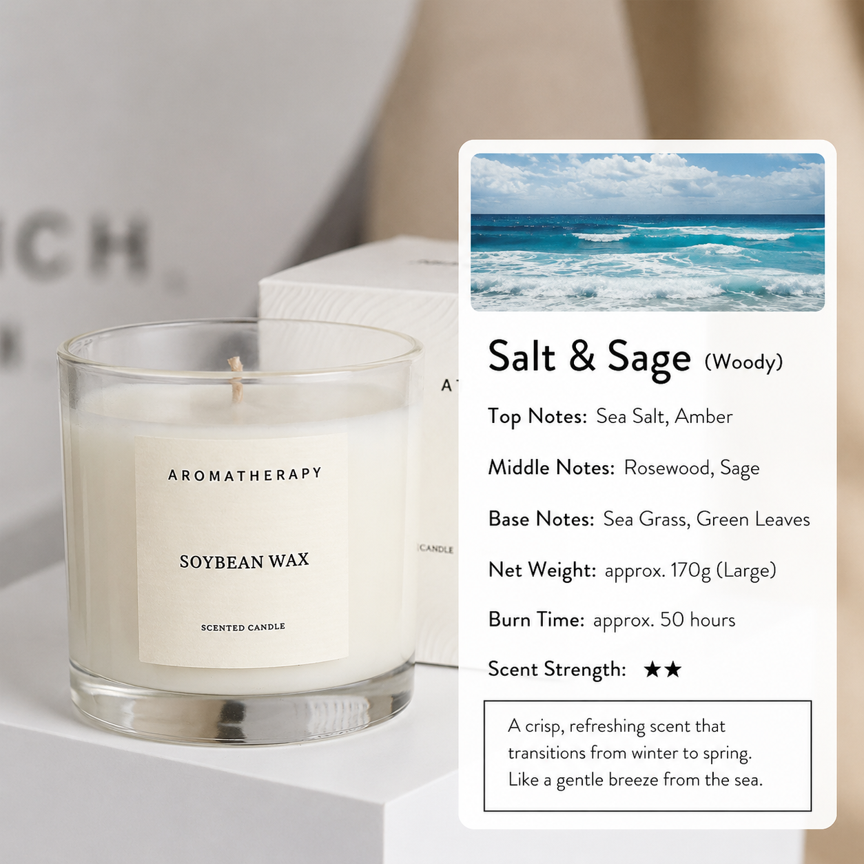 Natural Soy Scented Candle