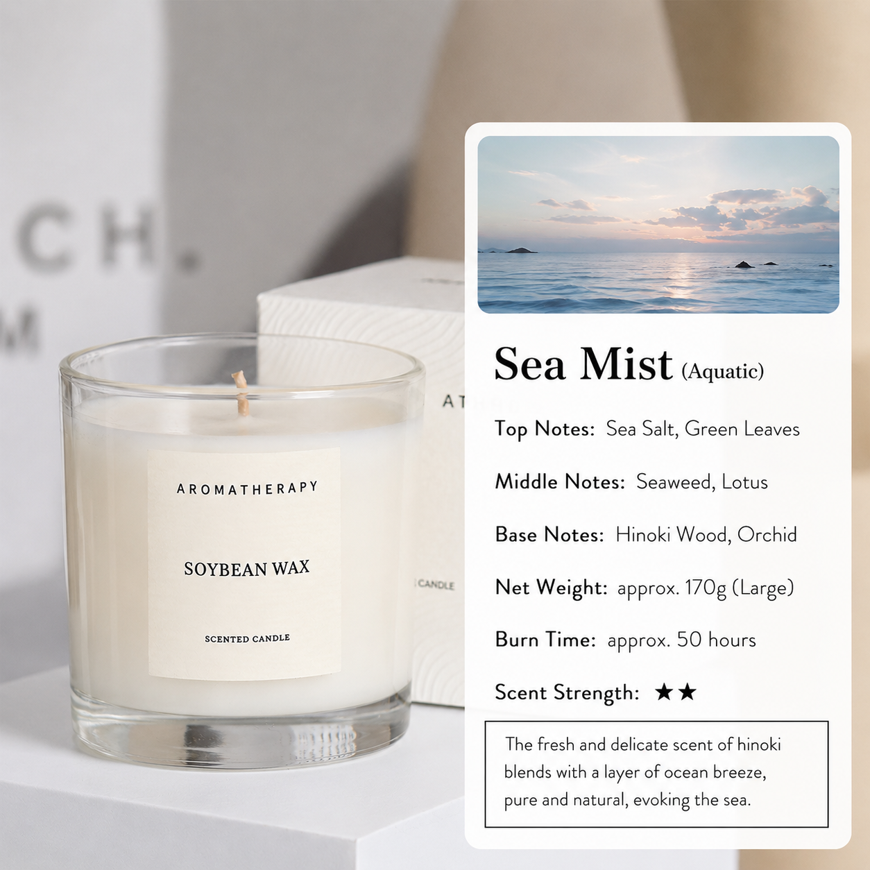 Natural Soy Scented Candle